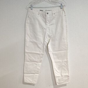 Mossimo Supply Co. White High Rise Crop Jeans